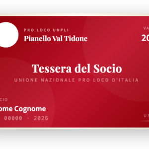 Tessera socio Pro Loco